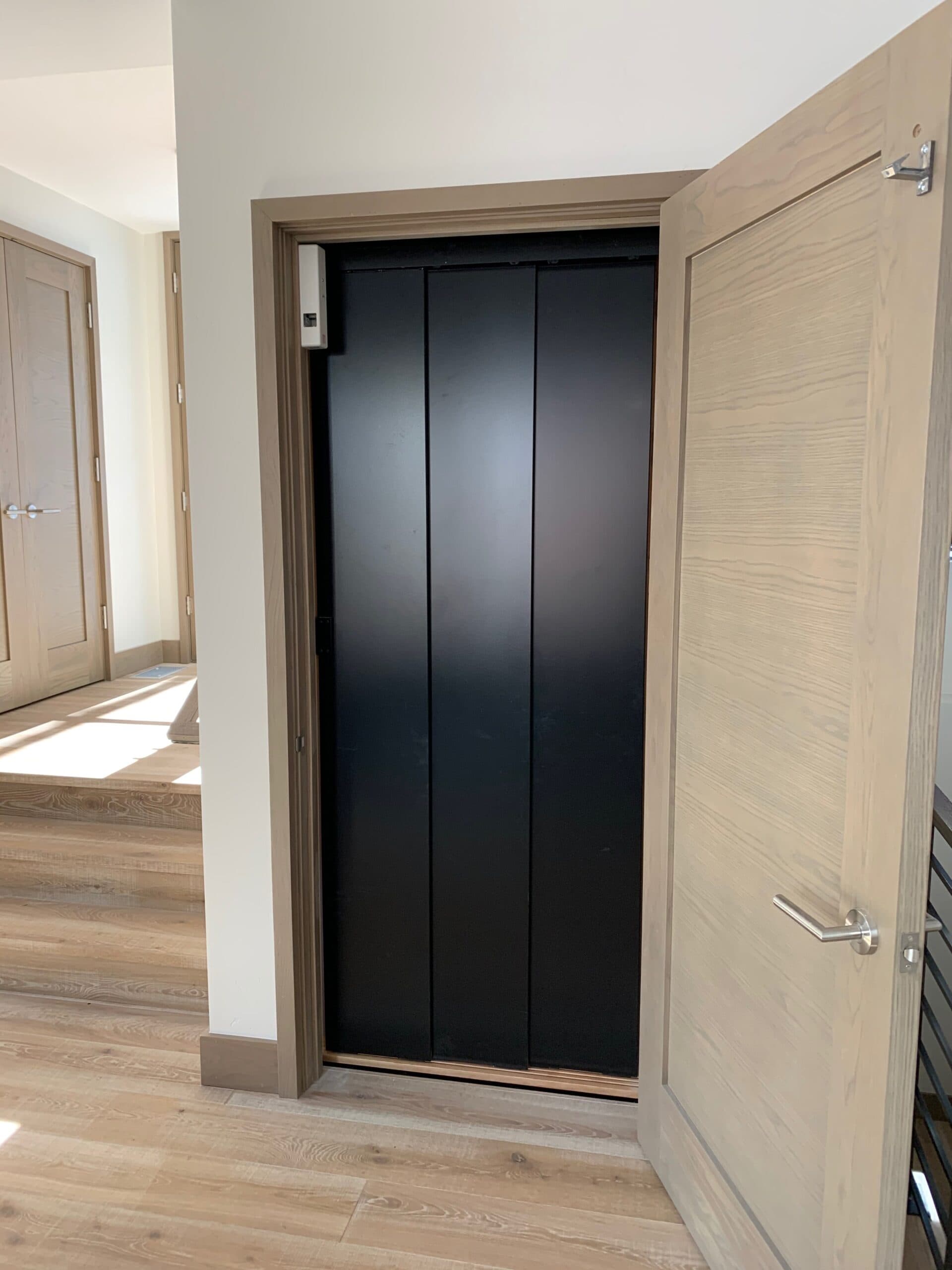 symmetry resi elevator with symmetry safetry three 3 panel door