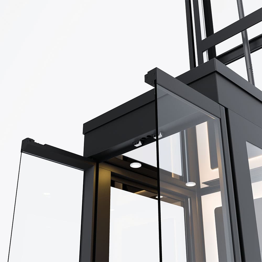 ascenda elevator saloon door open