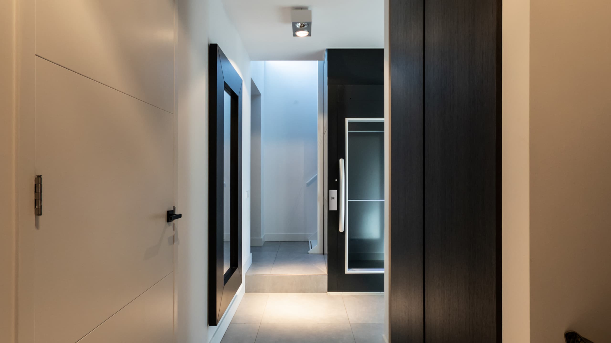 Cibes Primo platform lift installed in a commercial building providing accessibility between floors