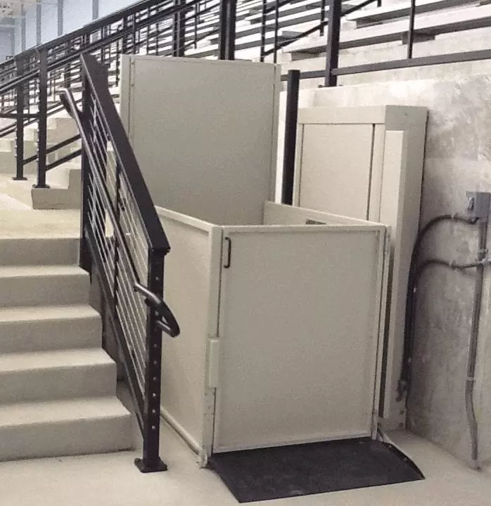 Vertical Platform Lift Flip-Up Ramps - Cibes Symmetry